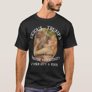 Camiseta Franquia de Prostíbulo Trump Licenciada Segurada G