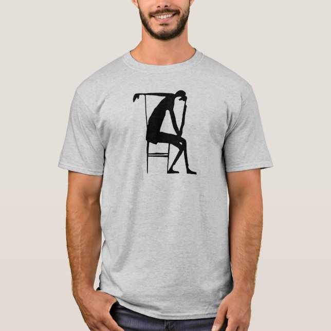 Camiseta Franz Kafka Drawing 03 Black (Frente)