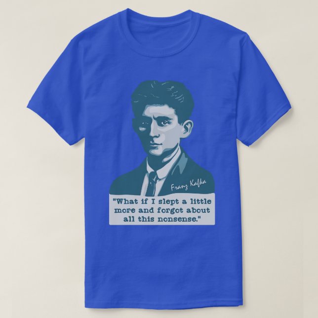 Camiseta Franz Kafka Retrait e Cote (Frente do Design)