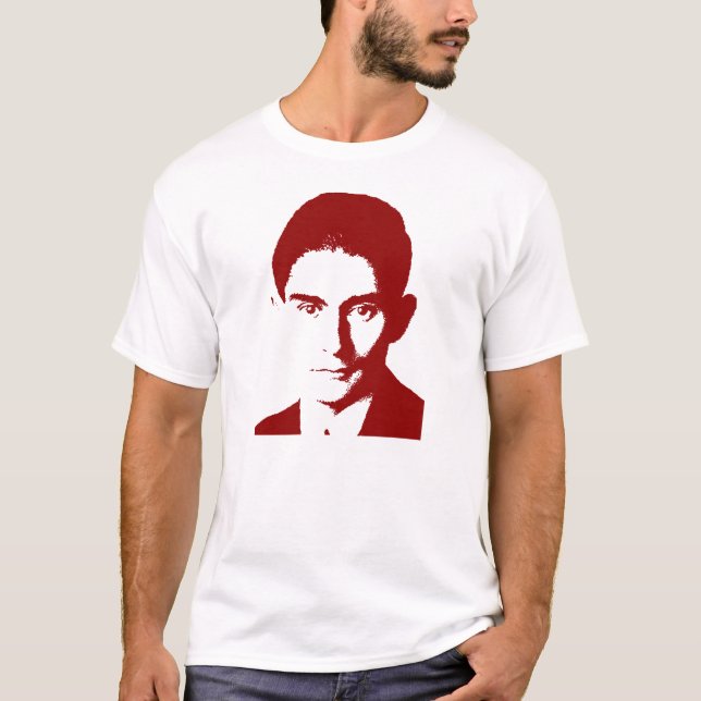 Camiseta Franz Kafka vermelho (Frente)