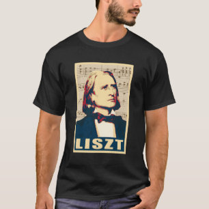 Camiseta Franz Liszt Compositor Musical Registra Estilo Pro