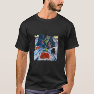 Camiseta Franz Marc Bison no inverno (bison vermelho) (1913