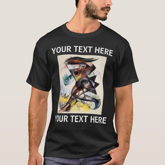 Camiseta Franz Marc Caliban Abstrato Painting T-Shirt (Frente)