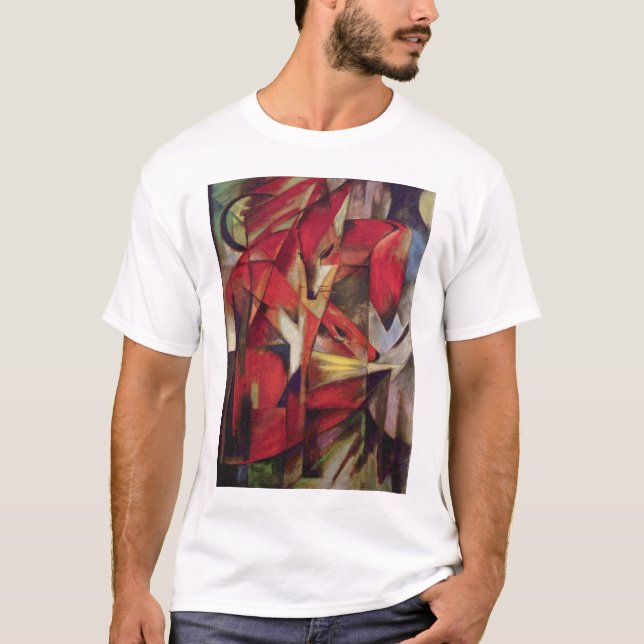 Camiseta Franz Marc - raposas (Frente)