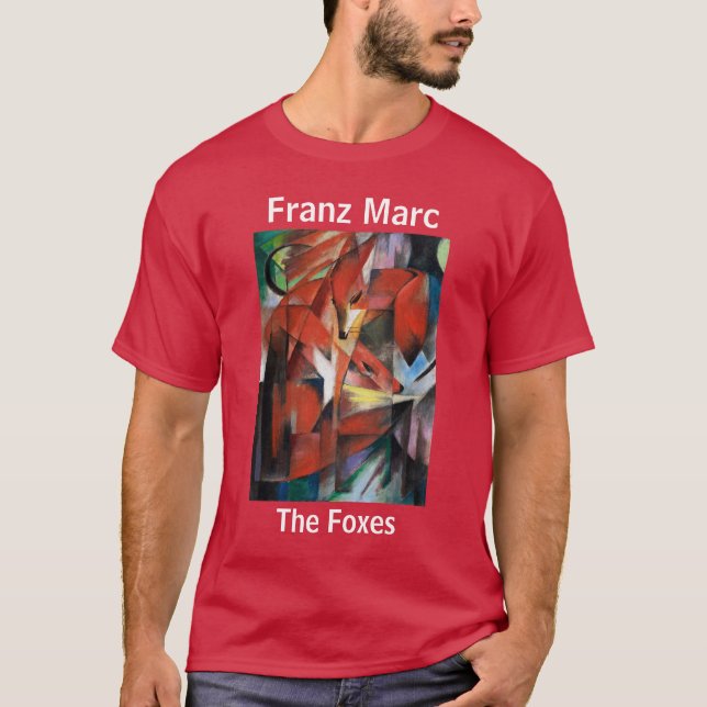Camiseta Franz Marc The Foxes Red (Frente)