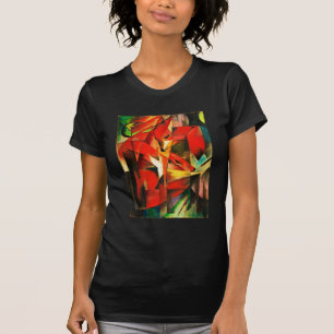 Camiseta Franz Marc The Foxes Red Fox Modern Art Painting