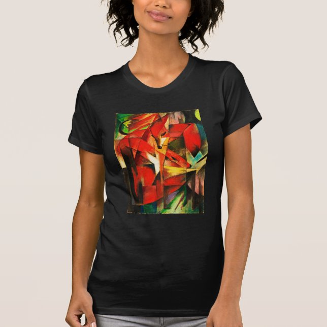Camiseta Franz Marc The Foxes Red Fox Modern Art Painting (Frente)