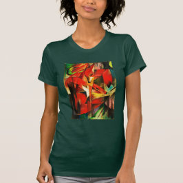 Camiseta Franz Marc The Foxes Red Fox Modern Art Painting
