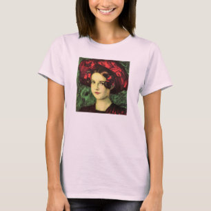 Camiseta Franz von Colagem - Mary com chapéu vermelho
