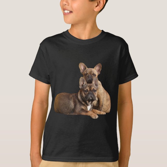 Camiseta Französische Bulldoggen T-Shirt (Frente)
