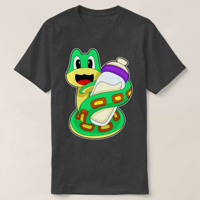 Camiseta Frasco de cobra Leite (Frente do Design)