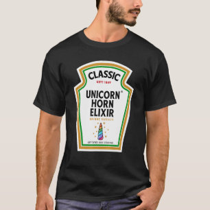 Camiseta Frasco de Halloween Unicorn Horn Elixir P
