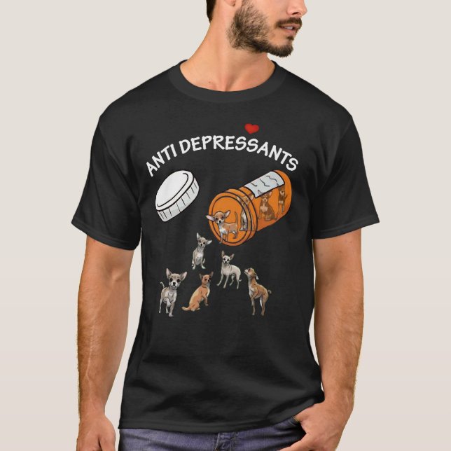 Camiseta Frasco de laranja Chihuahua (Frente)