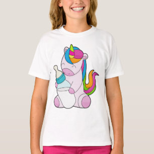Camiseta Frasco de leite Unicorn