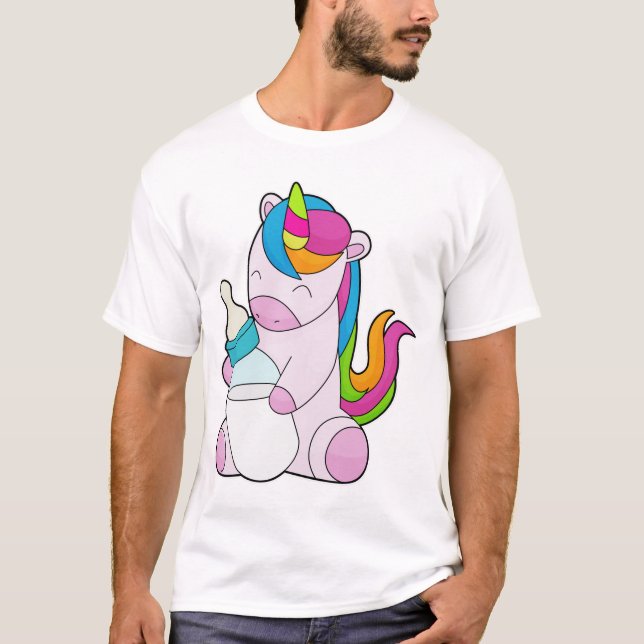 Camiseta Frasco de leite Unicorn (Frente)