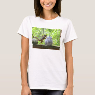 Camiseta Frasco do esquilo e de biscoito