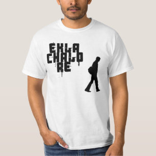 Camiseta Frase bengali "Ekla Chalo com referência a "