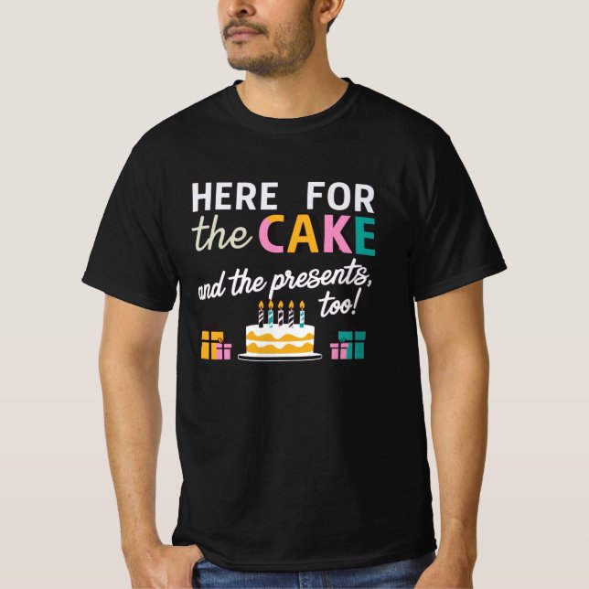 Camiseta Frase da Celebração de Aniversário Engraçada (Frente)