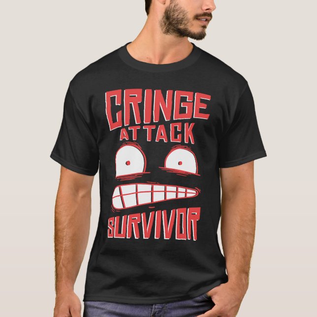 Camiseta Frase da dobra Gen Z frases memes Cringe (Frente)