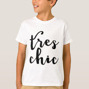 Camiseta Frase francesa chique de Tres