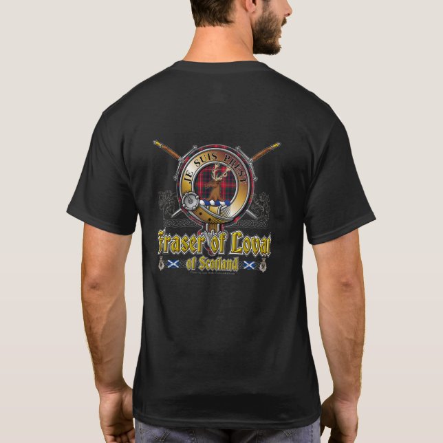 Camiseta Fraser do Crachá Lovat Clan (Verso)