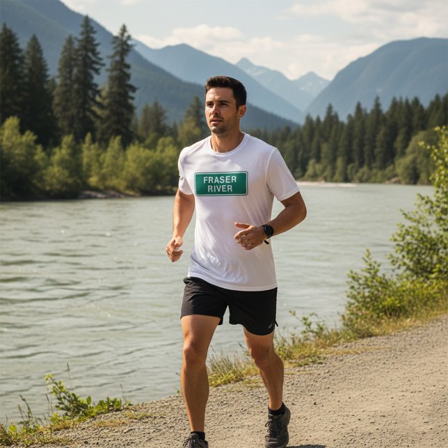 Camiseta Fraser River Highway Sinal Colúmbia Britânica Cana (Criador carregado)