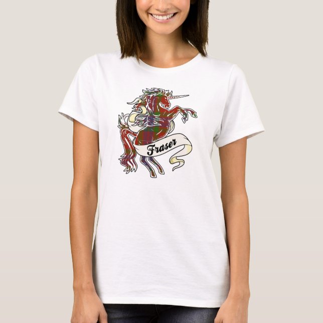 Camiseta Fraser Tartan Unicorn (Frente)