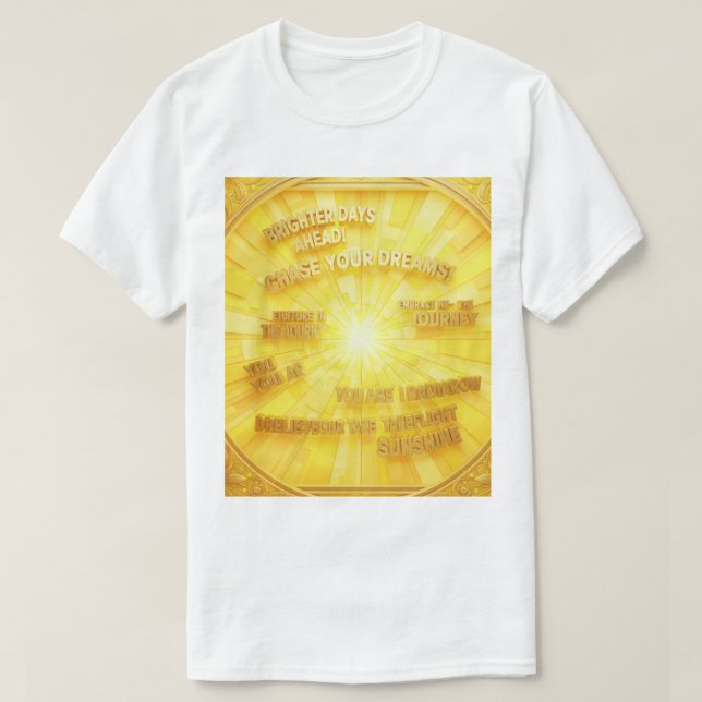 Camiseta frases de esperança e motivação (Frente do Design)