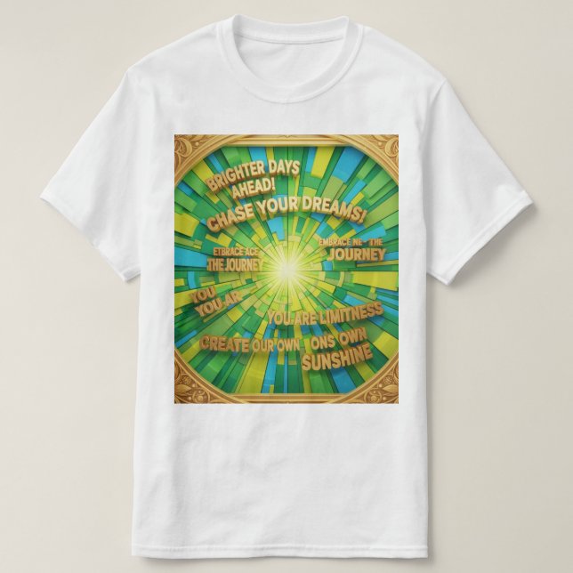 Camiseta frases motivação (Frente do Design)
