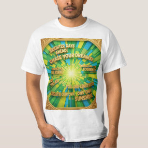 Camiseta frases motivação