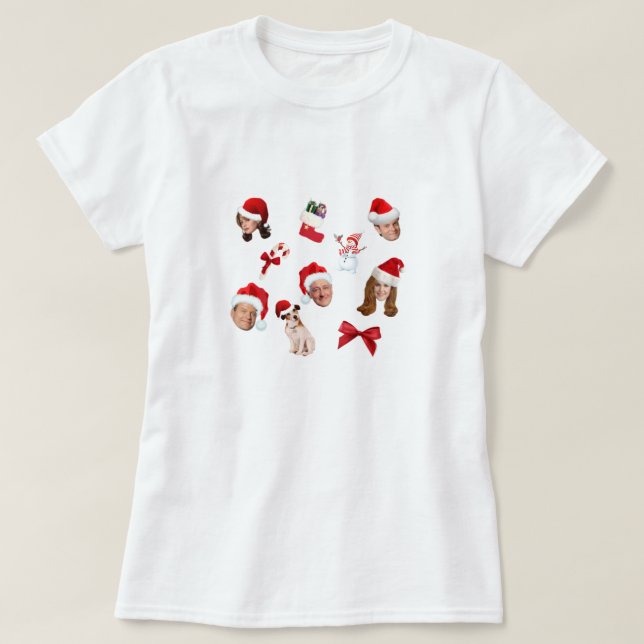 Camiseta frasier christmas pattern (Frente do Design)