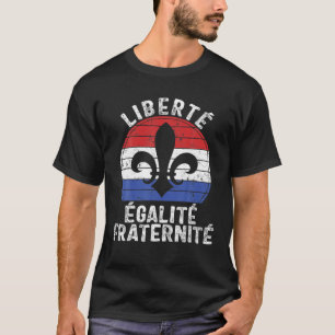 Camiseta Fraternidade da Liberdade Dia da Bastilha Francesa