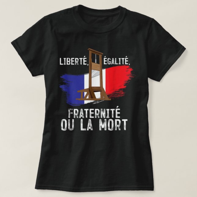 Camiseta Fraternidade da Liberdade para Igualdade da Revolu (Frente do Design)