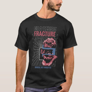 Camiseta Fratura - Design Brutalista