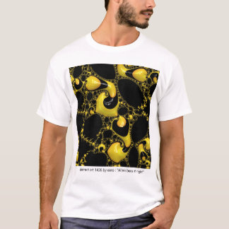 Camiseta Fraturas de abstrato Art por Abelhas de Alienígena