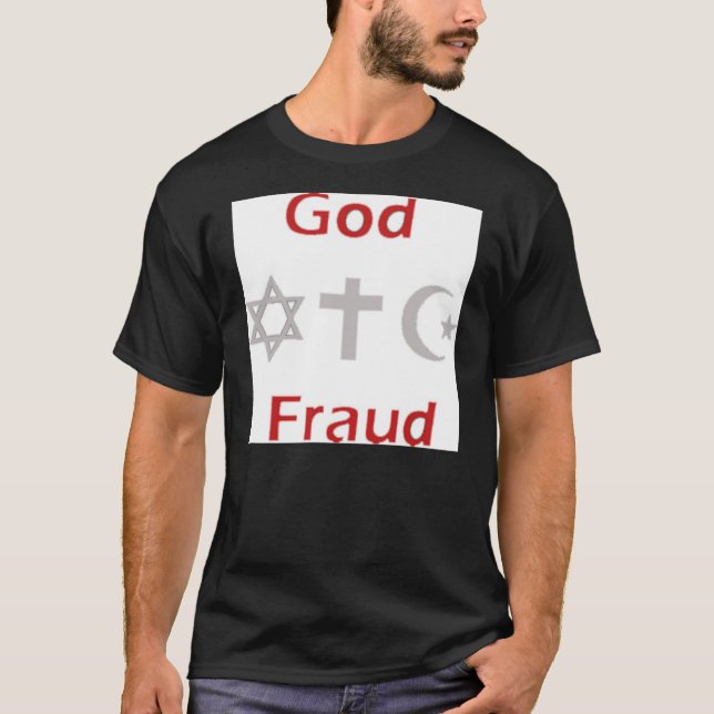 Camiseta Fraude do deus (Frente)
