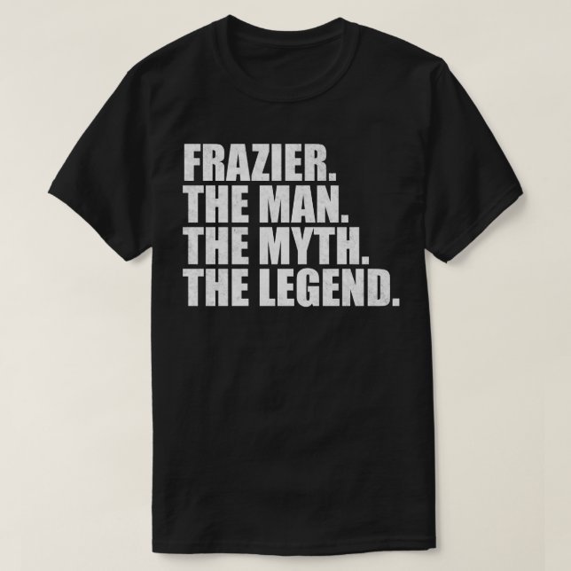 Camiseta FrazierFrazier Nome da família Frazier sobrenome F (Frente do Design)