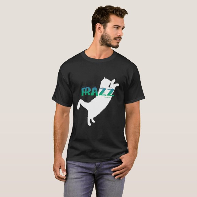 Camiseta FRAZZ! T-shirt do clube do gato preto (Frente Completa)