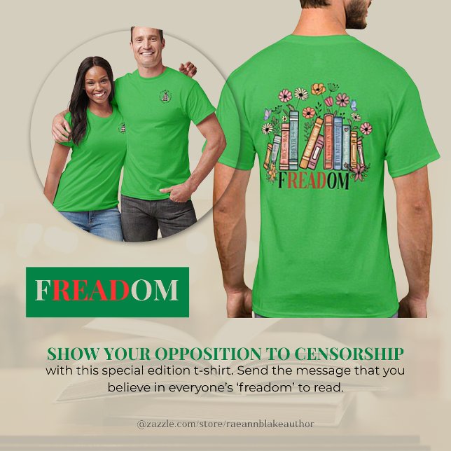 Camiseta FREADOM "Freedom to Read" Unisex T-Shirt (Criador carregado)