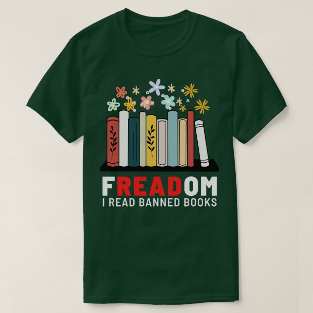 Camiseta Freadom I Lê Livros Banidos (Frente do Design)