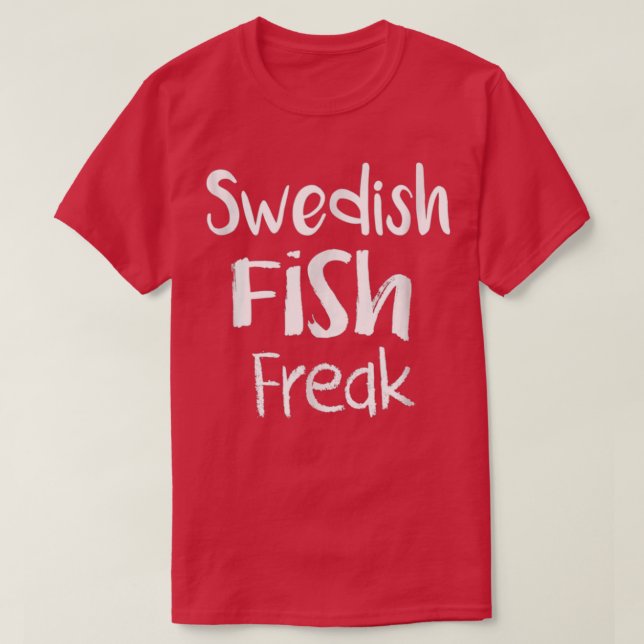 Camiseta Freak de peixe sueco (Frente do Design)
