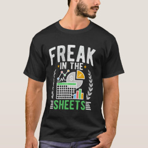 Camiseta Freak In The Sheets Funny Contabilista CPA
