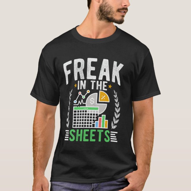 Camiseta Freak In The Sheets Funny Contabilista CPA (Frente)