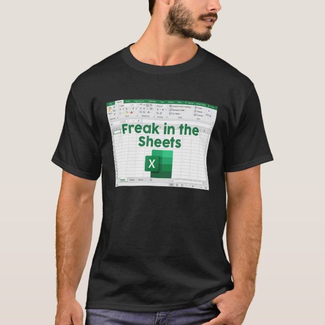 Camiseta Freak No Contador Excel De Planilhas (Frente)