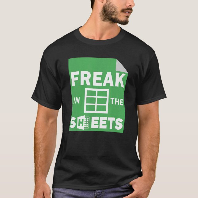 Camiseta Freak No Excel Contabilista De Folhas (Frente)