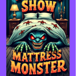 Camiseta Freak Show Collection Mattress Monster Graphic