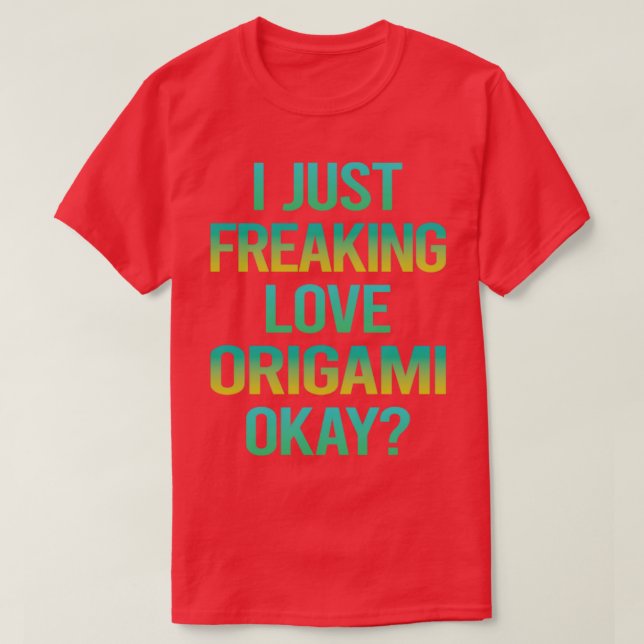 Camiseta Freaking Love Origami (Frente do Design)