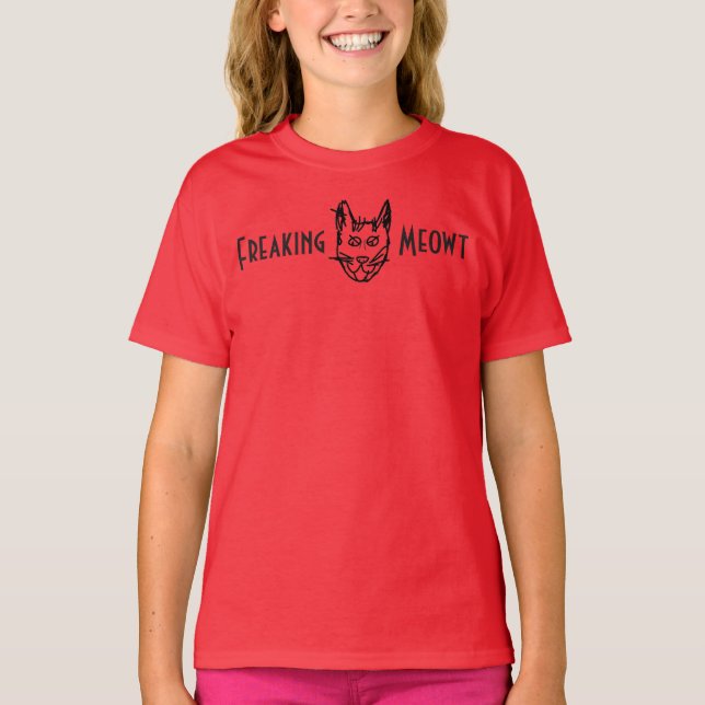 Camiseta Freaking Meowt T-Shirt (Frente)
