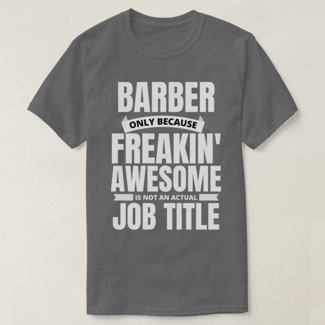 Camiseta Freakinx27 - Citação Encantada de Barber (Frente do Design)