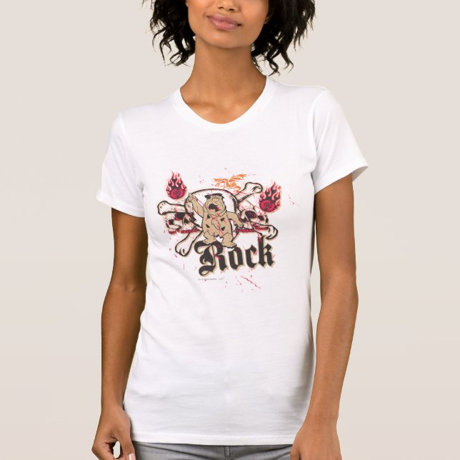 Camiseta Fred Flintstone Rock (Frente)